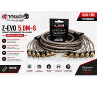 AUDIO SYSTEM Z-EVO 5.OM-6 câble RCA de haute qualité OFC / RCA 5 mètres 6x...