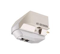 Audio Technica AT-OC9XEN Cartouche à Double Bobine Mobile avec Stylet elliptique 1,27 cm avec matériel de Montage et Brosse Blanc/argenté
