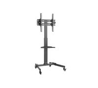 Audio TVCART Support d'écrans Mobile pour Ecrans de Télévision de 32 55 / 81 à 140cm, Colonne télescopique, sur roulettes