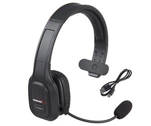 Audiocore AC864 Casque Bluetooth avec Microphone Anti-Bruit pour Call Center Over-Ear 32 Heures de Temps de Conversation sans Fil Compatible avec Google Assistant et Siri