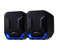 AudioCore Haut-parleurs d'ordinateur AC865 B – USB 6W, son naturel, design moderne – Bleu/Noir