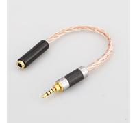 Audiocrast 10cm 2.5mm TRRS zrównowa?ony m?ski na Stereo 3.5mm ?e?skie s?uchawki adapter audio kabel