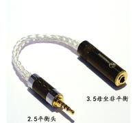 Audiocrast 15cm z w?ókna w?glowego 2.5mm TRRS zrównowa?ony m?ski na Stereo 3.5mm ?e?skie s?uchawki adapter audio kabel