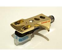 AudioOrigin Miroir Plaqué or Revêtement rigide, support avec micros AT, aiguilles pour Stanton STR8-60, T.90, t120 C, STR8-30