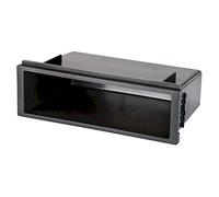 Audioproject A133 Façade d'autoradio universelle avec compartiment de rangement 1 DIN 2 DIN compatible avec VW Golf 4 Polo 9N Lupo Passat T4 T5 Lupo ISO