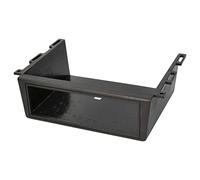 Audioproject A269 - Boîtier d'autoradio encastrable Console Façade d'autoradio 1 DIN universel Cadre de montage pour voiture, camion, bateau, camping-car Noir