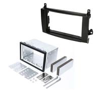 Audioproject A300-30 Kit Façade Autoradio en Métal pour Montage Double DIN Compatible avec Mercedes Benz Classe A W169 Classe B T245 Sprinter W906 Viano Vito W639 Cadre de montage 2 DIN