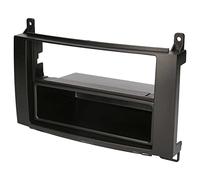 Audioproject A368 - Cache-Radio 2-DIN Compatible avec Mercedes Benz W169 T245 - Viano W447 Vito W639 Double-DIN Compartiment de Rangement 1-DIN Auto-Radio Cache Noir