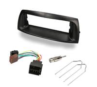 Audioproject A374-10 Kit de façade d'autoradio 1-DIN pour Fiat Punto type 188 année de construction 1999-2007 Adaptateur radio déverrouillage Adaptateur d'antenne ISO DIN Cadre de montage autoradio