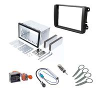 Audioproject A412 - Kit Adaptateur Radio pour Voiture - Prise Universelle ISO - boîtier + 16 Contacts à sertir Haut-Parleur + Alimentation Voiture Compatible avec VW Opel Ford Mercedes