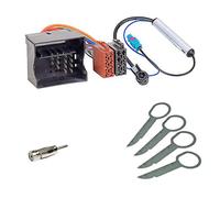 Audioproject A412 - Kit Adaptateur Radio pour Voiture - Prise Universelle ISO - boîtier + 16 Contacts à sertir Haut-Parleur + Alimentation Voiture Compatible avec VW Opel Ford Mercedes