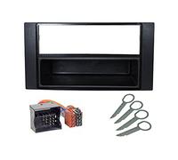 Audioproject A412 - Kit Adaptateur Radio pour Voiture - Prise Universelle ISO - boîtier + 16 Contacts à sertir Haut-Parleur + Alimentation Voiture Compatible avec VW Opel Ford Mercedes