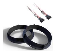 Audioproject A416 - Set de bagues de Haut-parleurs + câble Adaptateur Compatible pour VW Golf 6 7 Passat Bora Beetle Seat Leon Toledo Ateca Skoda Fabia Oktavia Yeti 165mm adaptateurs de Haut-parleurs