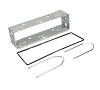 Audioproject A444 - Cadre d'encastrement 1 DIN universel autoradio tige encastrable cadre en métal - autoradio tige pour accessoires 1 DIN radio incl ISO outil de déverrouillage cadre