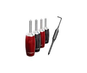 Audioquest 507 Series Banana Silver - Fiche Banane (lot de 4)