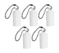 Audiphones Lot de 5 boîtes à piles avec porte-clés, accessoires de voyage légers et étanches - Protection robuste pour appareils auditifs pour personnes âgées