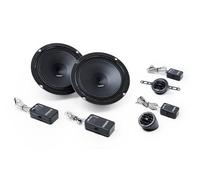 Audison AK 6.5 C2 Kit Haut-Parleurs 2 Voies 165 mm avec Woofer 65W 2Ω, Tweeter 26 mm Fibre Tetolon, Crossover Séparé, Efficacité 94 DB pour Automobile