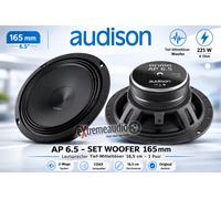 Audison Enceintes Woofers AP 6.5 16,5 cm (165 mm) 210W Peak – 1 paire