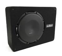 Audison APBX 8 AS2 Subwoofer Actif 200 mm avec Amplificateur Classe D Intégré, 500W Peak, Caisson Clos et Télécommande pour Voiture, Impédance 0.4 Ohm