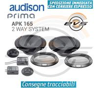 Audison APK 165 Set Haut-Parleurs 2 Voies 210W Woofer 16,5 CM + Aigu Ligne Prima