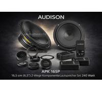 Audison Kit enceinte 2 voies APK165P AP 6,5P+AP 1P 16,5 cm