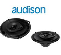 Audison APX 690 - Paire de Haut-parleurs coaxiaux 3 Voies 6x9, Tweeter concentrique et woofer elliptique Papier traité, 300W Max, réponse Dynamique