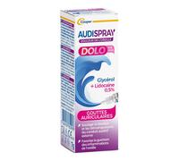 AUDISPRAY - DOLO Solution auriculaire Traitement Soulage les douleurs et démangeaisons de l'oreille Flacon- 7g A partir 6 mois Goutte(S) Auriculaire(S) 7 g