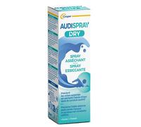 AUDISPRAY DRY - Spray auriculaire - Humidité - Soulage la gêne et la sensation d'oreille bouchée ou de la déficience auditive à la suite d'un contact avec l'eau - Spray - 30 mL - A partir de 9 ans