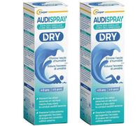 AUDISPRAY - Spray auriculaire Humidité Soulage la gêne et sensation d'oreille bouchée ou de déficience auditive à suite d'un contact avec l'eau 30 mL A partir 9 ans Goutte(S) Auriculaire(S) 2x30 ml