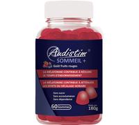 Audistim Sommeil+ Goût Fruits Rouges 60 Gommes