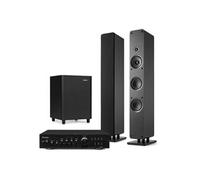 Audizio ARCO - Pack Home Cinema Système Stéréo Noir 450W avec Enceintes Colonnes, Subwoofer 6.5"" et Amplificateur - Son