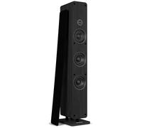Audizio ARCO Paire Enceintes Colonne Hi-FI Passives 320W Noires, Système Stéréo Salon et Home Cinéma, Tours de Son Élégantes 2 Voies