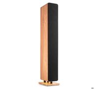 Audizio ARCO Tour De Son Hi-FI BT Chêne Clair 160W - Enceinte Colonne Active Amplifiée avec LED, Mode Stéréo, TV, Streaming et Salon
