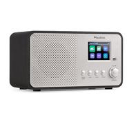 Audizio Avio Radio Dab+ Bluetooth 5.0 - Aluminium, 20 Stations Enregistrables, Écran Couleur 2,4", Haut-Parleur Intégré, Port USB, Idéale pour Écouter la Radio à la Maison