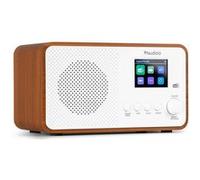 Audizio Radio Avio DAB+ Bluetooth 5.0 – 20 stations enregistrables, écran couleur 2,4 – Blanche