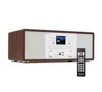 Audizio Avola Blanche - Radio Internet Wi-FI Dab+/FM avec Lecteur CD & BT sans Fil - Écran Couleur 2,4″, Son Stéréo 60 W, Design Moderne pour Maison & Bureau