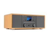Audizio Avola - Radio Internet Wi-FI Dab+/FM avec Lecteur CD et BT sans Fil | Design Bambou Naturel, Écran Couleur LCD 2,4″, Son Stéréo 60 W