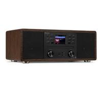 Audizio Avola Radio Internet WiFi avec Lecteur CD et Bluetooth - Couleur Noyer, Radio Dab+, FM, Haut-Parleurs Stéréo, Télécommande, Idéale pour Diffuser Vos Radios Préférées du Monde Entier