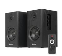 Audizio BS15 Enceintes Bibliothèque BT Actives 60W HiFi avec HDMI Arc Noires