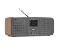 Audizio Bucine Radio Internet WiFi Dab+ FM BT 40W, Radio Numérique Stéréo avec Écran Couleur, Télécommande, Alarme Et Minuterie, Design Noir Élégant Maison