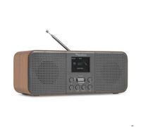 Audizio Bucine Radio Internet WiFi DAB+ FM BT 40W, Radio Numérique Stéréo Avec Écran Couleur, Télécommande, Design Noir