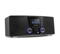 Audizio Cannes Radio dab plus et FM, Bluetooth, Lecteur CD, Radio réveil, Port USB, Haut-parleurs intégrés, Télécommande Noir