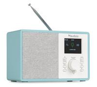 Audizio Cosa Radio Internet Wi-FI Dab+ FM BT 5.2 Bleue, Radio Numérique Compacte 30 W avec Écran Couleur 2,4", Plus de 32 000 Stations, Réveil, Entrée AUX et Sortie Casque