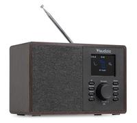 Audizio Cosa Radio Internet Wi-FI Dab+ FM BT 5.2 Ébène, Radio Numérique Compacte 30 W avec Écran Couleur 2,4", Plus de 32 000 Stations, Réveil, Entrée AUX et Sortie Casque