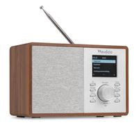 Audizio Cosa Radio Internet Wi-FI Dab+ FM BT 5.2 Noyer, Radio Numérique Compacte 30 W avec Écran Couleur 2,4", Plus de 32 000 Stations, Réveil, Entrée AUX et Sortie Casque