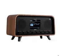 Audizio Desio Radio DAB/DAB+/FM avec BT 5.0, Écran Couleur 2,4"", Port USB et Entrée AUX 3,5 mm, Design Rétro Couleur Noyer
