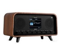 Audizio Desio Radio Dab/Dab+/FM avec BT 5.0, Écran Couleur 2,4", Port USB et Entrée AUX 3,5 mm, Design Rétro Couleur Noyer, Alarme et Minuterie, Idéale pour Salon, Cuisine ou Chambre