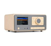 Audizio Dozza Radio Internet WiFi Dab+ FM BT 5.3 40W, Radio Numérique avec Télécommande, Écran Intuitif, Sortie Jack, Design Bambou Élégant Maison