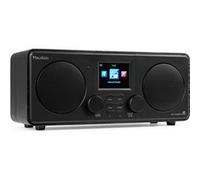 Audizio Foza - Radio Internet WiFi Stéréo, Dab+/FM et BT 5.0 - Noire, Radio Réveil, Lecteur MP3 USB, Une Radio Idéale pour Écouter Les Radios du Monde Entier Depuis chez Vous