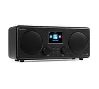 Audizio Foza - Radio Internet WiFi Stéréo, Dab+/FM et BT 5.0 - Noire, Radio Réveil, Lecteur MP3 USB, Une Radio Idéale pour Écouter Les Radios du Monde Entier Depuis chez Vous
